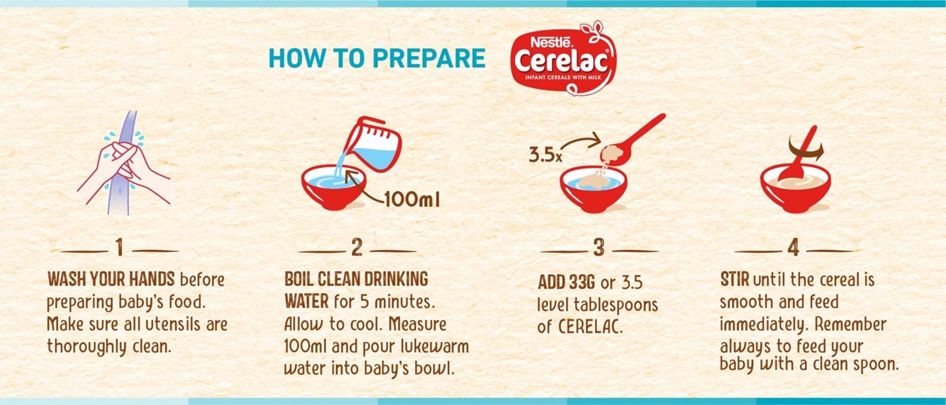 CERELAC RICE & MILK 120g (From 6 months)